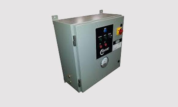 Powder coated control panel