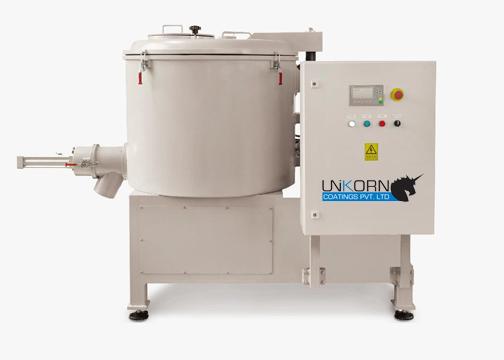 Stationary container mixer