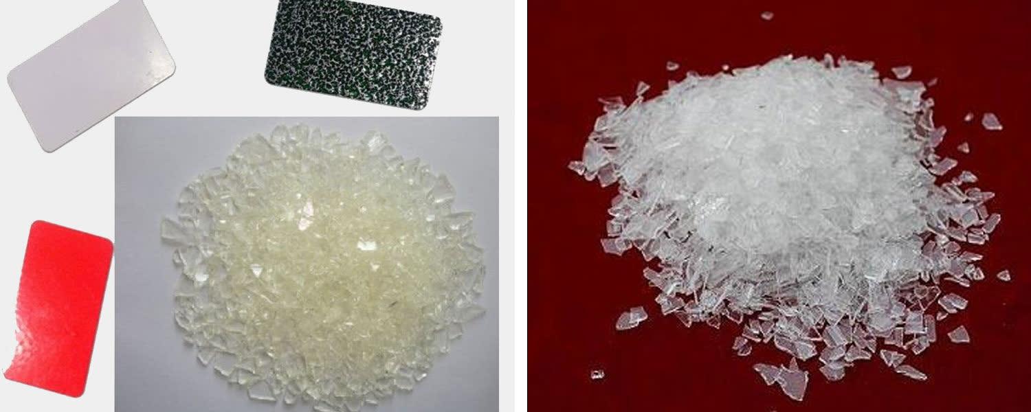 Pure polyester powder