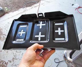 Battery Trays finished with powder coating