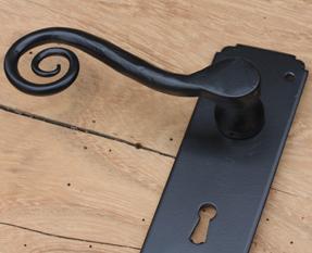 Door Handles finished with powder coating