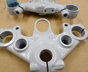 Primers finished with powder coating